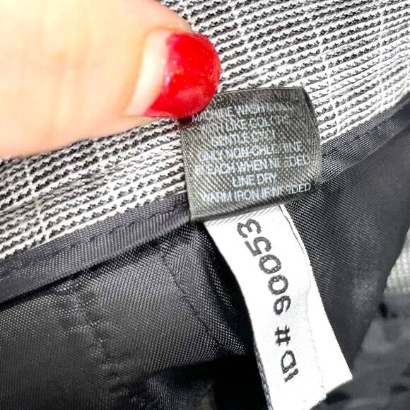 EXPRESS DESIGN STUDIO Plaid Bootcut Dress Pants - Picture 5 of 12